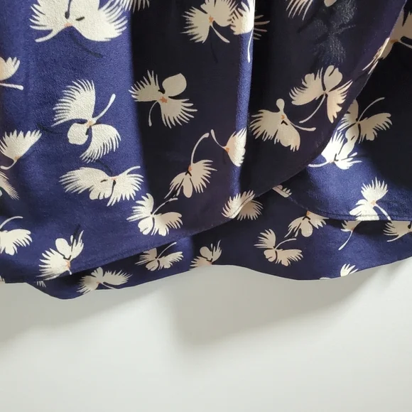 Club Monaco Floral Blue Mini Dress Same Style As Seen On TV